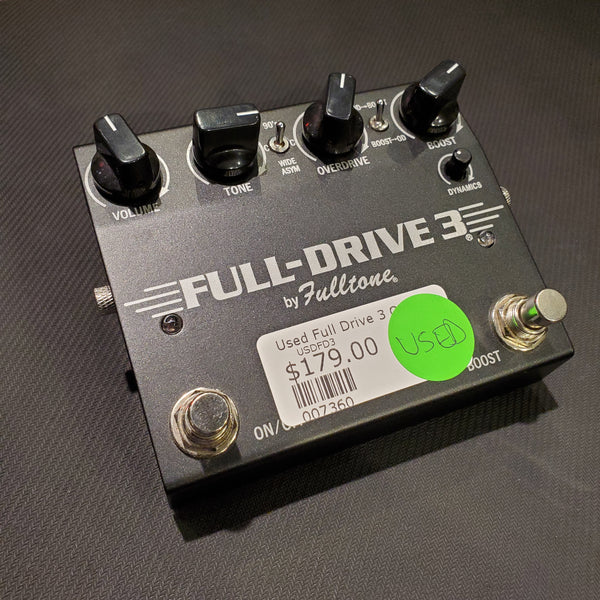 USED SPECIAL! - Fulltone Full Drive 3 Overdrive Pedal w/Box - USDFD3
