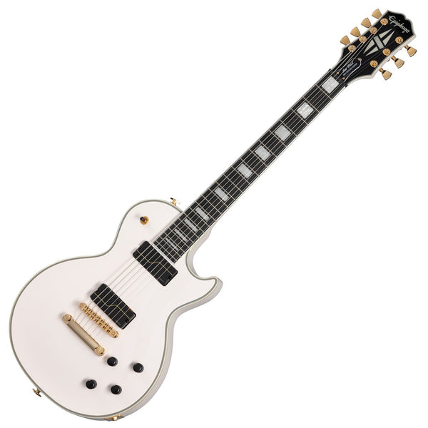 Epiphone 7 String Matt Heafy Signature model Les Paul Electric Guitar in Bone White - EILPCMKH7BWGH