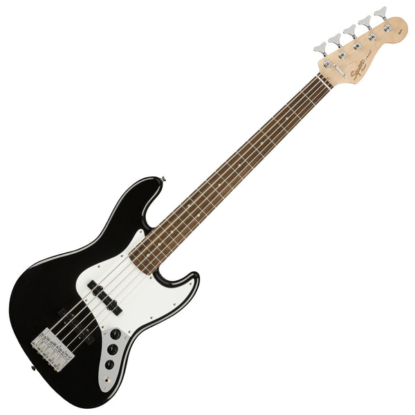 Squier Affinity Series Jazz Bass V 5 String Bass Guitar in Black