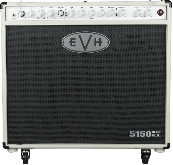 EVH 5150III 50w 6L6 1x12 Tube Guitar Amplifier in Ivory 120v - 2255010410