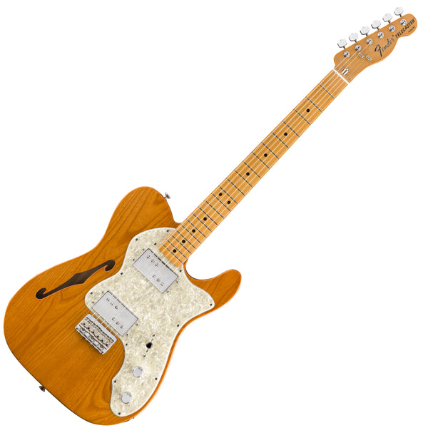 Fender Vintera '70s Telecaster Thinline Electric Guitar in Aged Natural - 0149742328