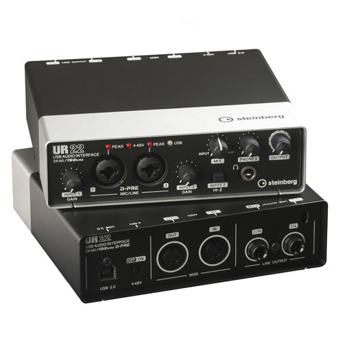Steinberg 2 x 2 USB 2.0 audio interface w/2x D-PRE and 192 kHz support - UR22MKII