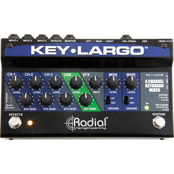Radial R8001427 Key Largo Keyboard Mixer