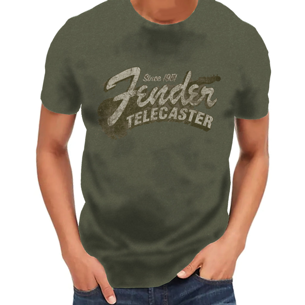 Fender Since 1951 Telecaster T-Shirt Military Heather Green XL - 9101291697
