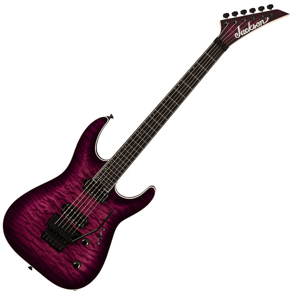 Jackson PRO PLUS Series Dinky DKAQ Electric Guitar in Transparent Purple Burst - 2914105552