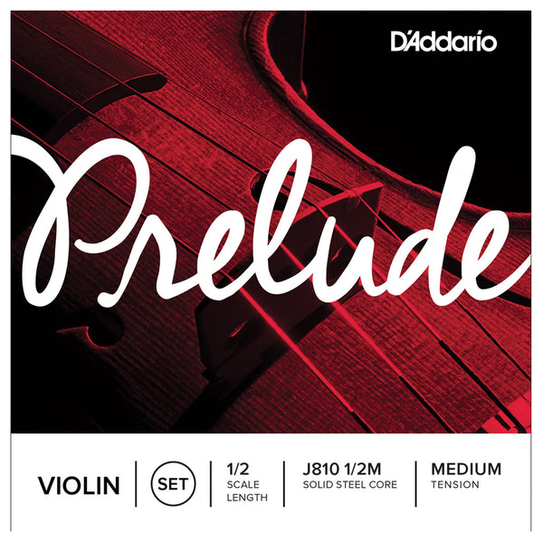 D'addario Prelude  1/2 Size Violin Strings Medium Tension - J81012M