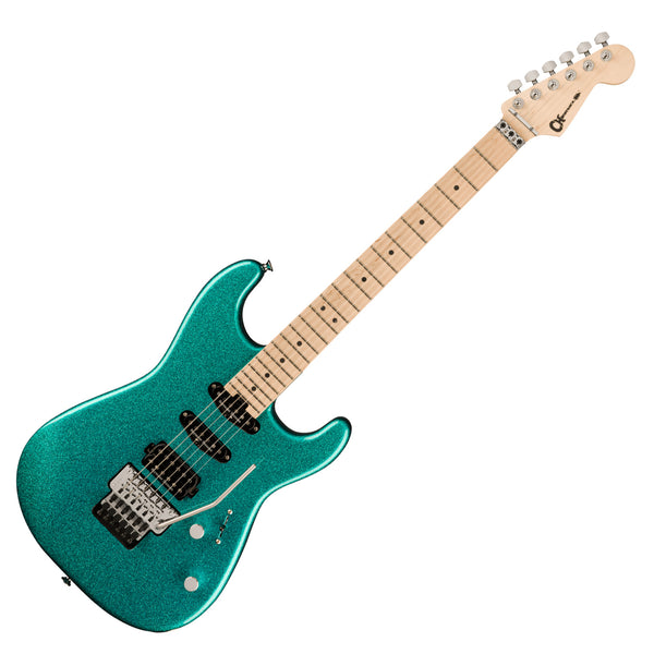 Charvel Pro Mod San Dimas Style 1 Electric Guitar HSS Floyd M Maple in Aqua Flake - 2965033513
