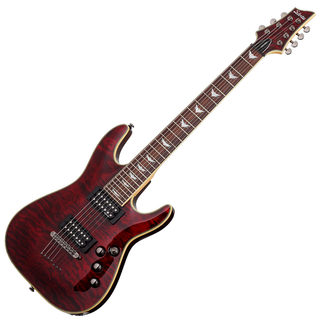 Schecter Omen Extreme-7 String Electric Guitar in Black Cherry - 2008SHC