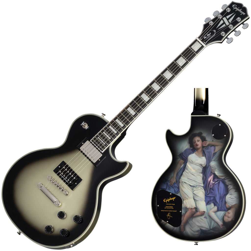 Epiphone Adam Jones Les Paul Electric Guitar Korin Faught Sensation in Antique Silverburst w/Case - EILPCAJV5ASBNH