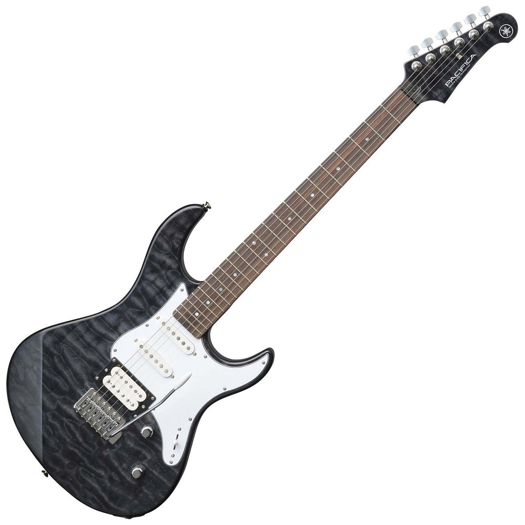 Yamaha Electric Guitar HSS Quilted Maple Top Tremolo in Translucent Black - PAC212VQMTBL