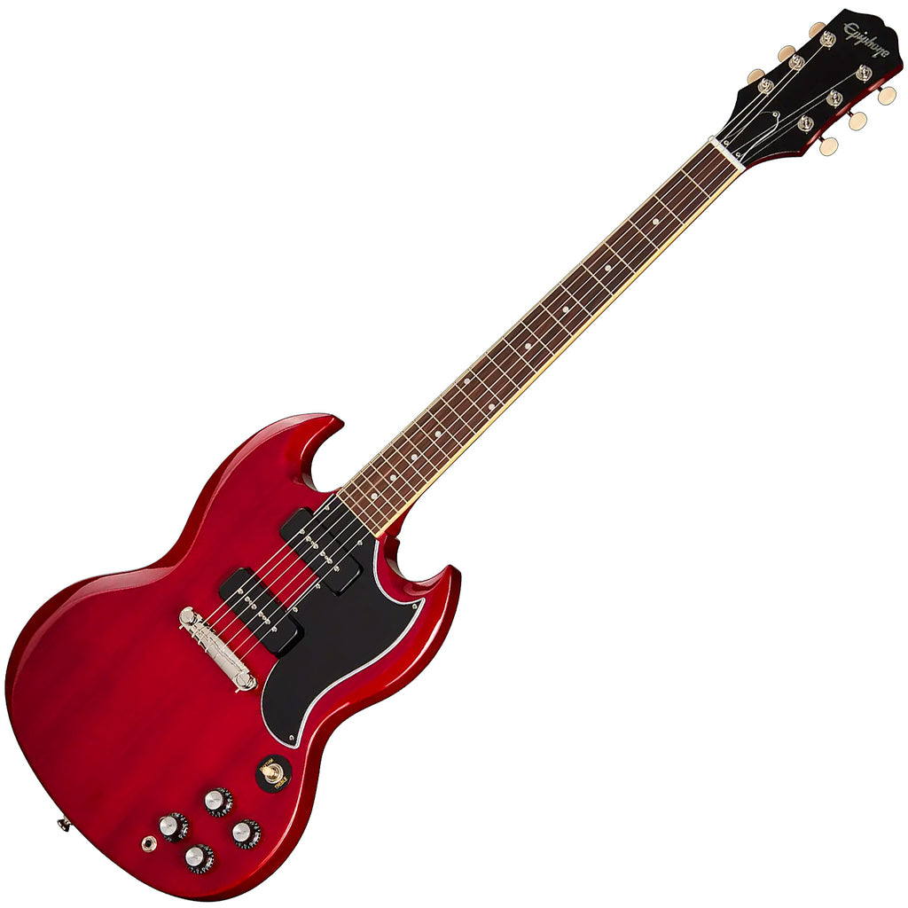 Epiphone Inspired by Gibson SG Special Electric Guitar 2 x P90 in Cherry Red w/Gig Bag - EISPCHRNH