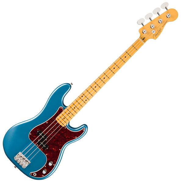 Fender American Professional Classic Precision Electric Bass Maple in Faded Lake Placid Blue w/Deluxe Bag - 0198632379