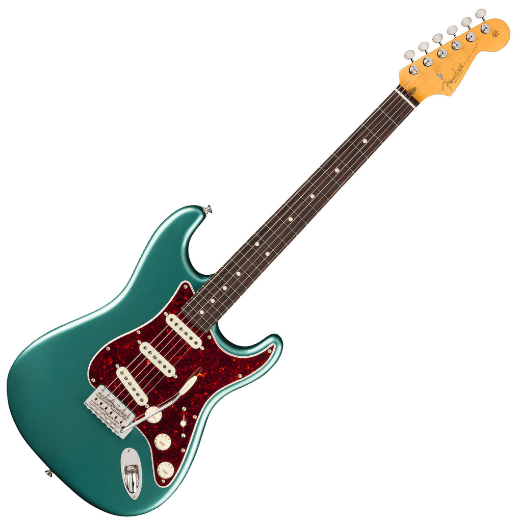 Fender American Professional Classic Stratocaster Electric Guitar Rosewood in Faded Sherwood Green Metallic w/Deluxe Bag - 0114940374