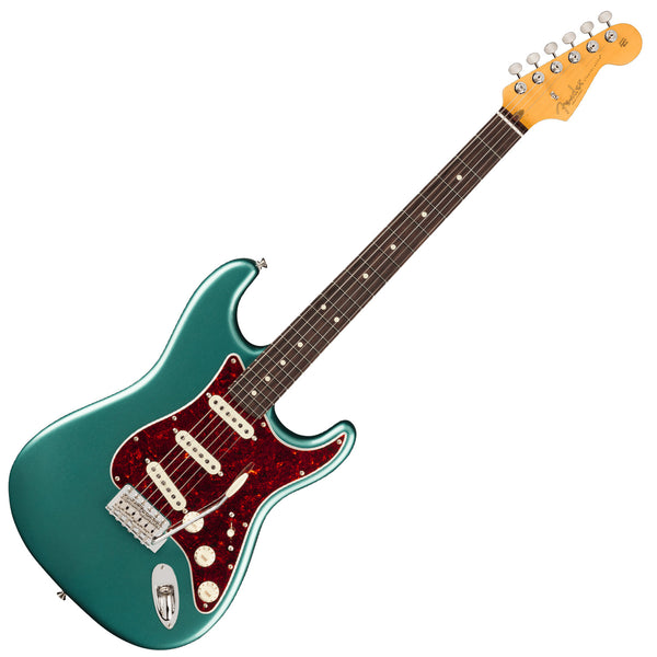Fender American Professional Classic Stratocaster Electric Guitar Rosewood in Faded Sherwood Green Metallic w/Deluxe Bag - 0114940374