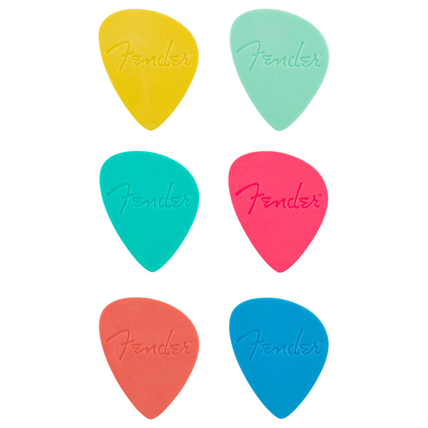 Fender Offset Picks Multicolor-Colored Pack of 6 - 1989999104