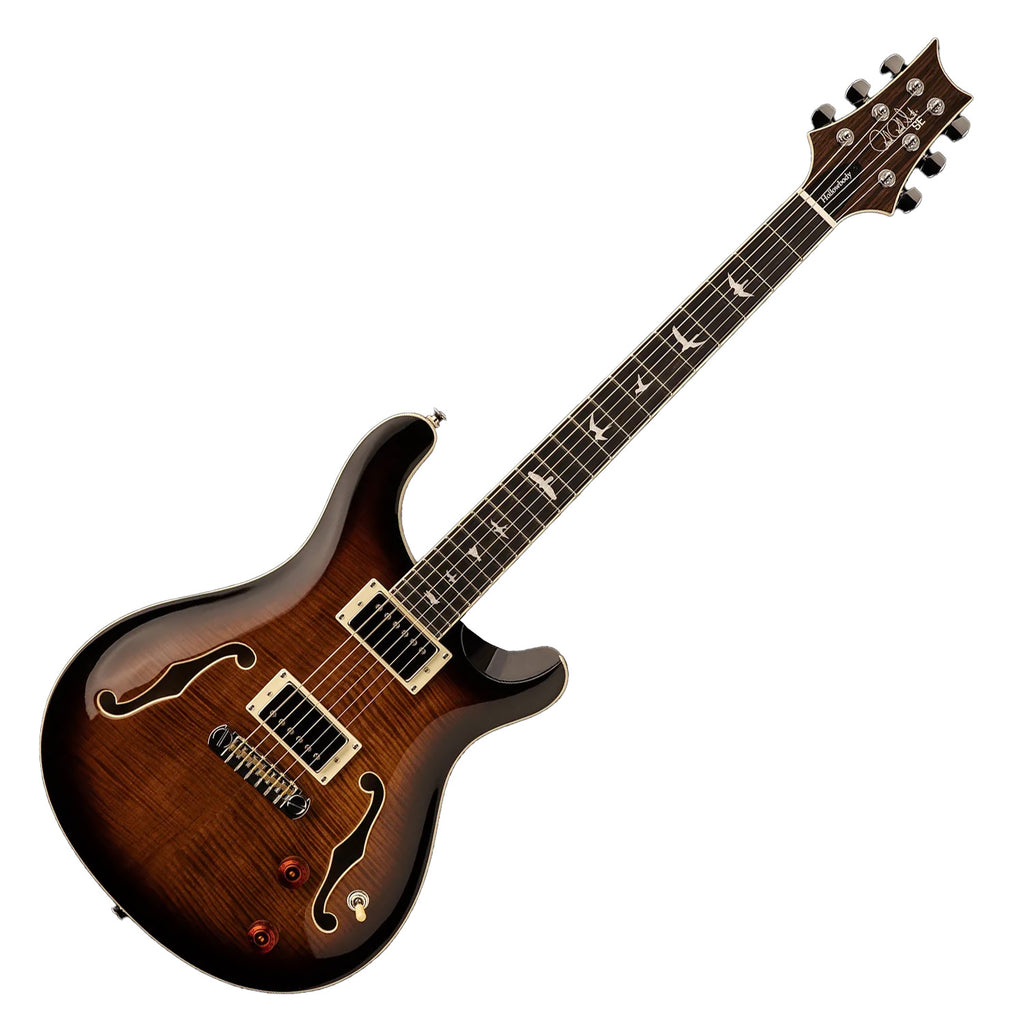 PRS SE Hollowbody II Electric Guitar in Black Gold Burst - H2ECBBG