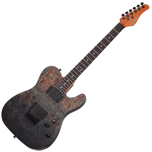 Schecter Pt Standard Electric Guitar in Black Fade Burst Burl - 3955SHC