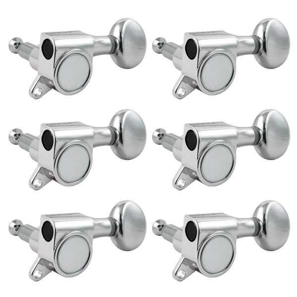 Allparts Tuning Keys 6-in-line 18:1 in Chrome with Hardware - TK7560010