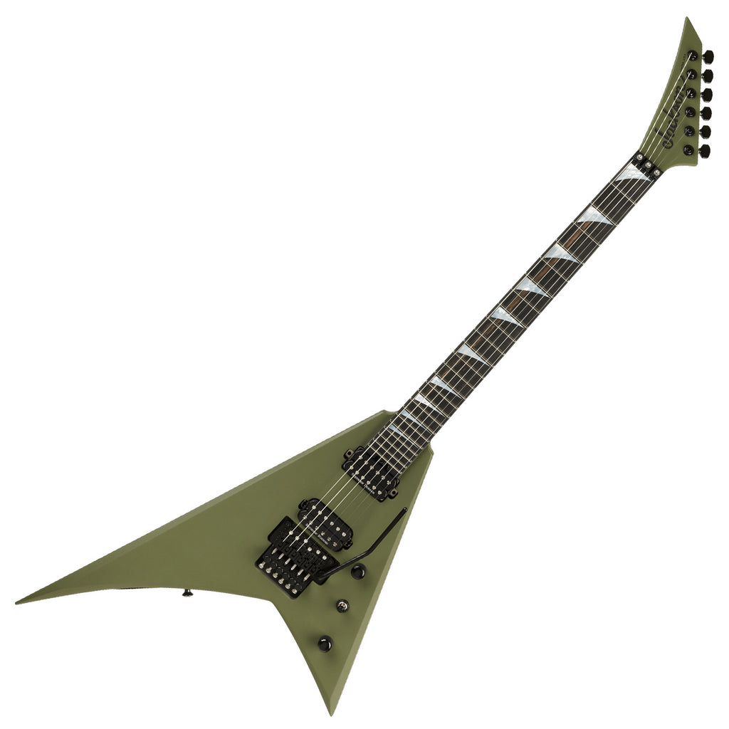 Jackson American Series Rhodes RR24 Electric Guitar Ebony in Matte Army Drab - 2805001820