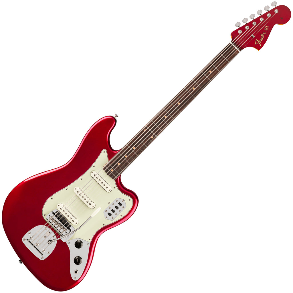 Fender Vintera III Early 60s Electric Bass VI Rosewood in Candy Apple Red - 0149390309