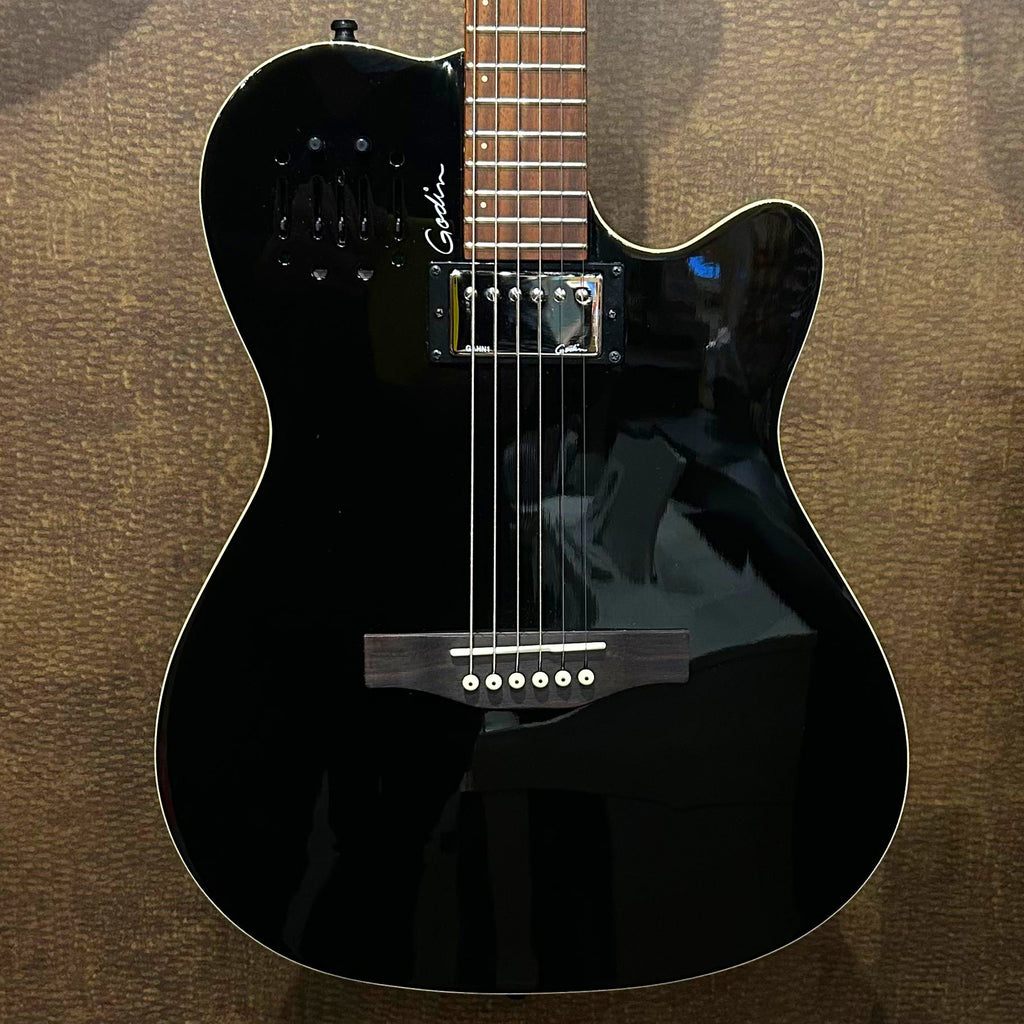 USED SPECIAL! Godin A6 Ultra Acoustic Electric in Black w/Gig Bag - USDA6ULTRA
