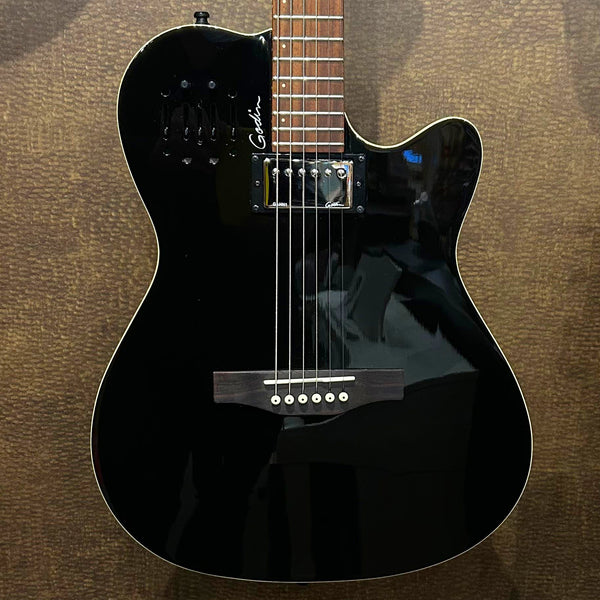 USED SPECIAL! Godin A6 Ultra Acoustic Electric in Black w/Gig Bag - USDA6ULTRA