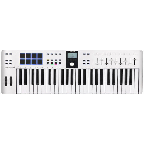 Arturia KeyLab Essential 49 MK3 KEYLABESSENTIAL49MK3WH Universal MIDI Controller Keyboard White - KLABESS49MK3WH
