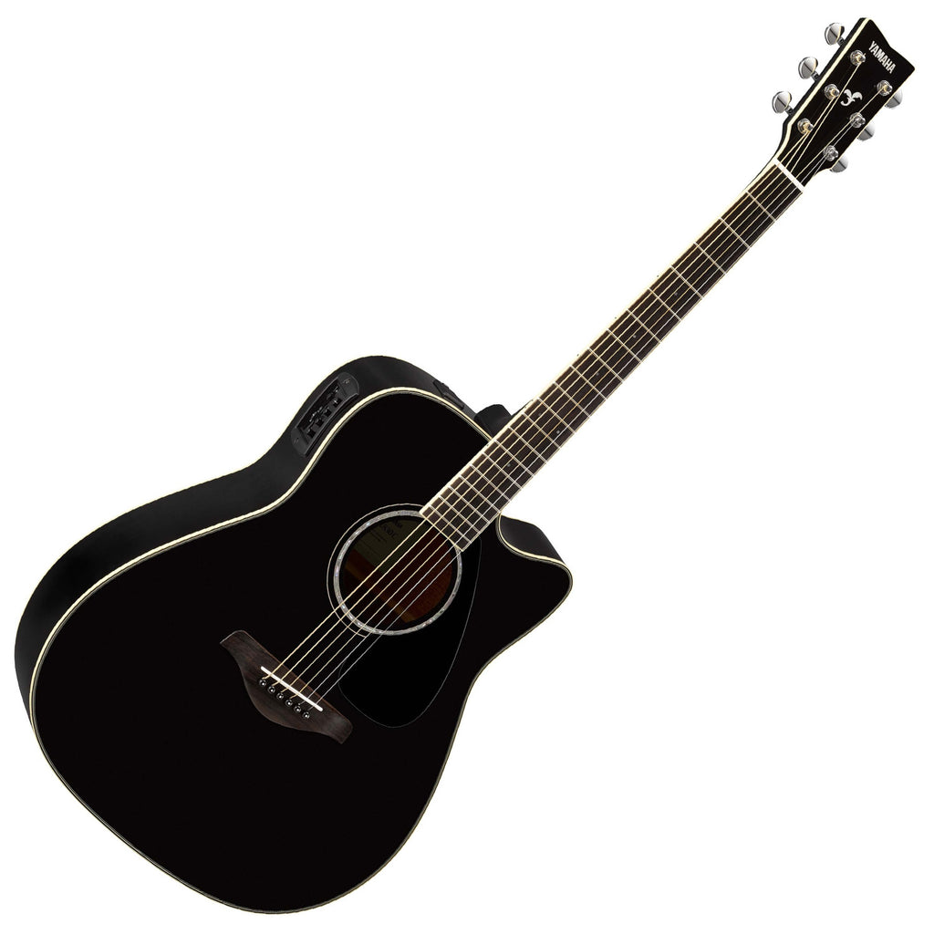 Yamaha Solid Spuce Top Rosewood Acoustic Electric in Black - FGX830CBL