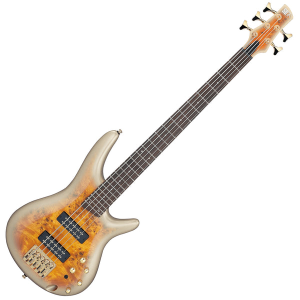 Ibanez SR Standard 5 String Electric Bass in Mars Gold Metallic Burst - SR405EPBDXMGU