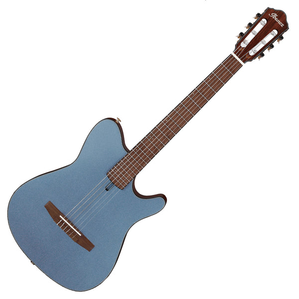 Ibanez Acoustic Electric Classical Guitar In Indigo Blue Metallic Flat - FRH10NIBF