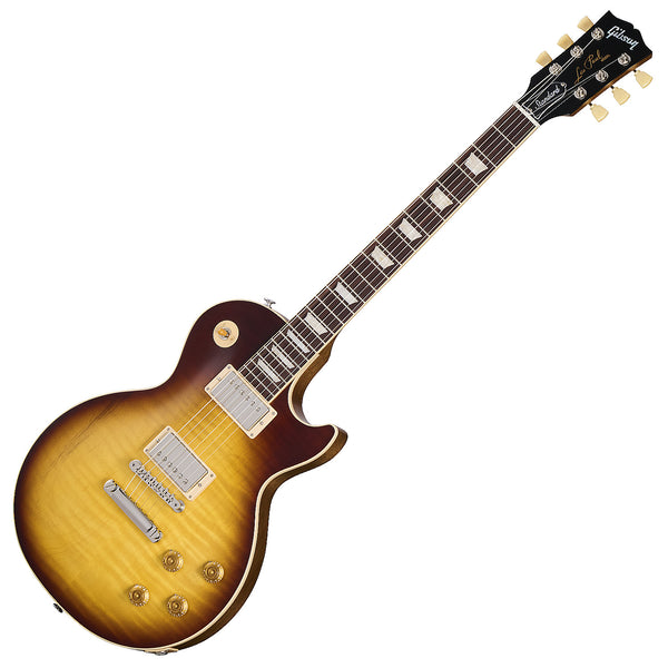 Gibson Les Paul Standard 50s Faded Electric Guitar in 50s Vintage Tobacco Burst w/Case - LPS5F01FTNH