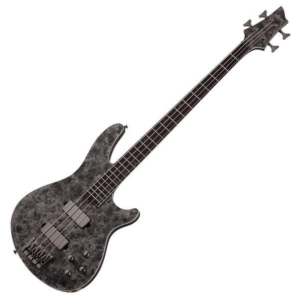 Schecter MVP C-4 Electric Bass in Satin Black Reign - 913SHC