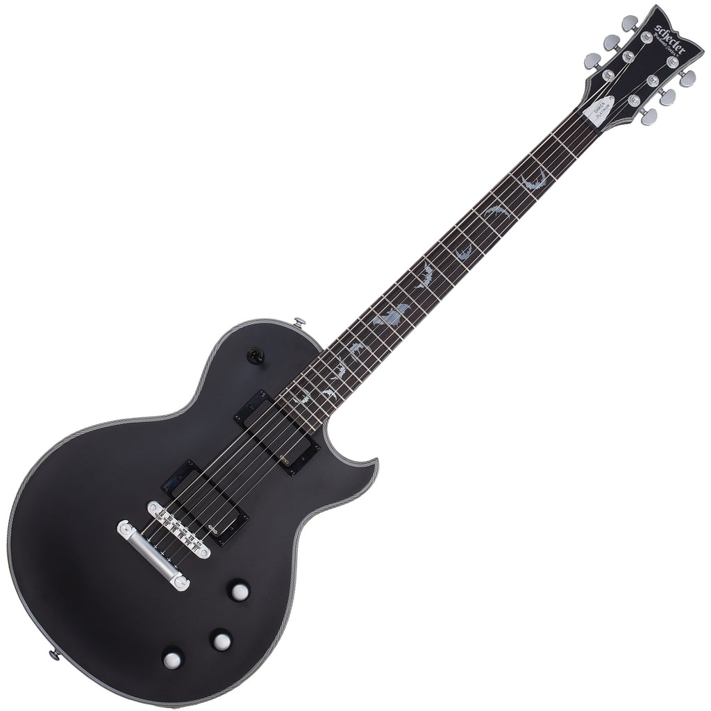 Schecter Damien Platinum6 Solo II Electric Guitar In Satin Black - 1194SHC