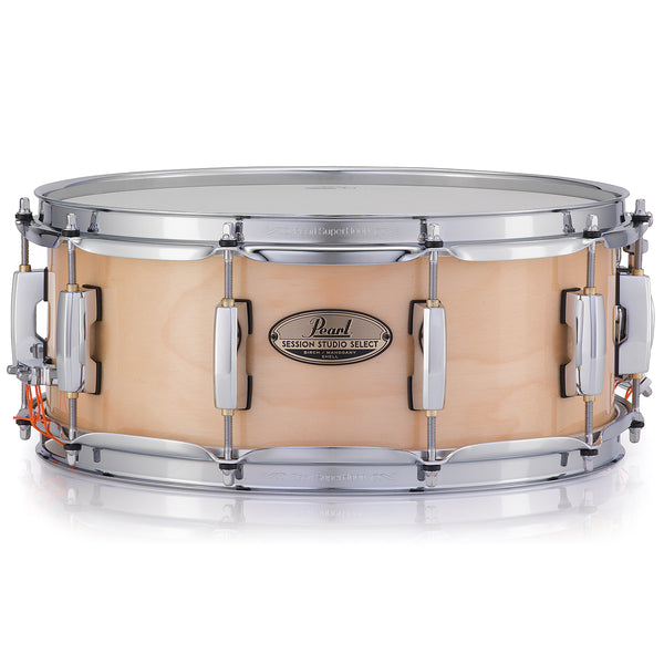 Pearl Session Studio Select Snare Drum 14 x 5.5 Inch in Gloss Natural Birch - STS1455SC112
