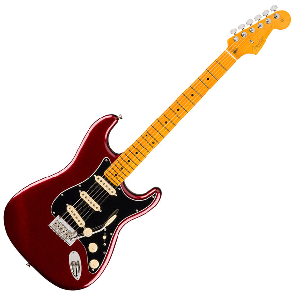 Fender American Professional Stratocaster Electric Guitar Maple in Oxblood w/Case - 0111112730