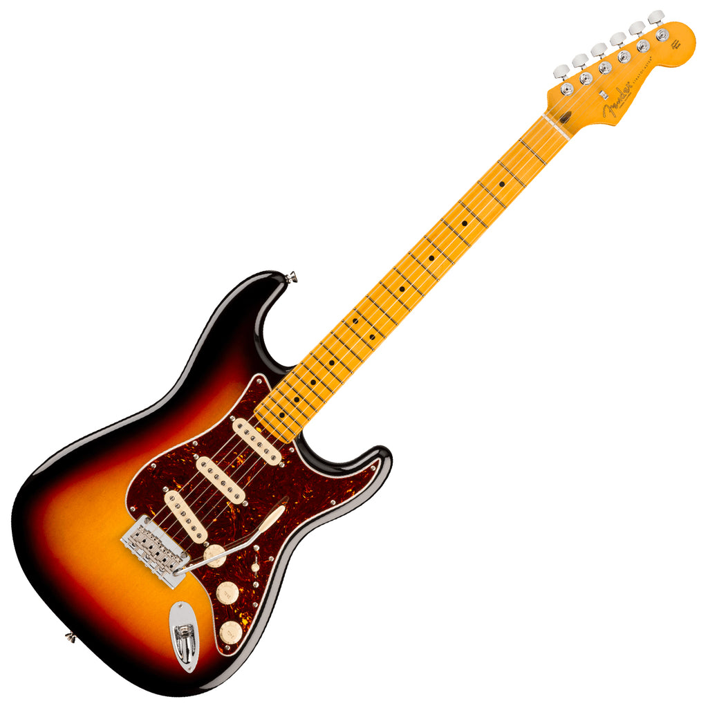 Fender American Professional Stratocaster Electric Guitar Maple in 3-Color Sunburst w/Case - 0111112700