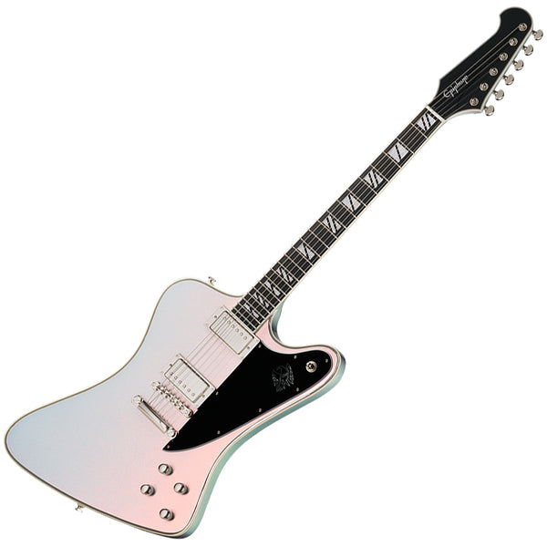 Epiphone Futura Series Firebird Custom Electric Guitar in Quicksilver Shift w/Gig Bag - EIFFBCQSSNH