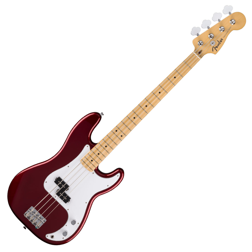 Fender Standard P Bass Electric Bass Maple White PG in Candy Cola - 0266620571