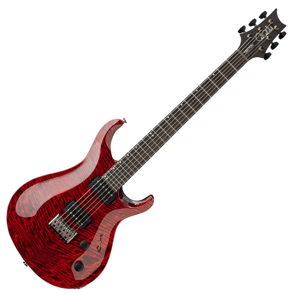 PRS Tekton Electric Guitar Hardtail Black Satin Neck In Bloodstone Red w/PRS Premium Gig Bag - 1178921D