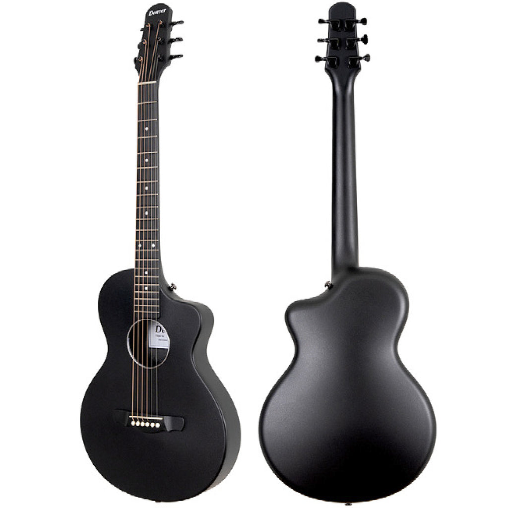 Denver Weatherproof Polycarbonate Acoustic Guitar in Black w/Gig Bag - DENWPGBLK