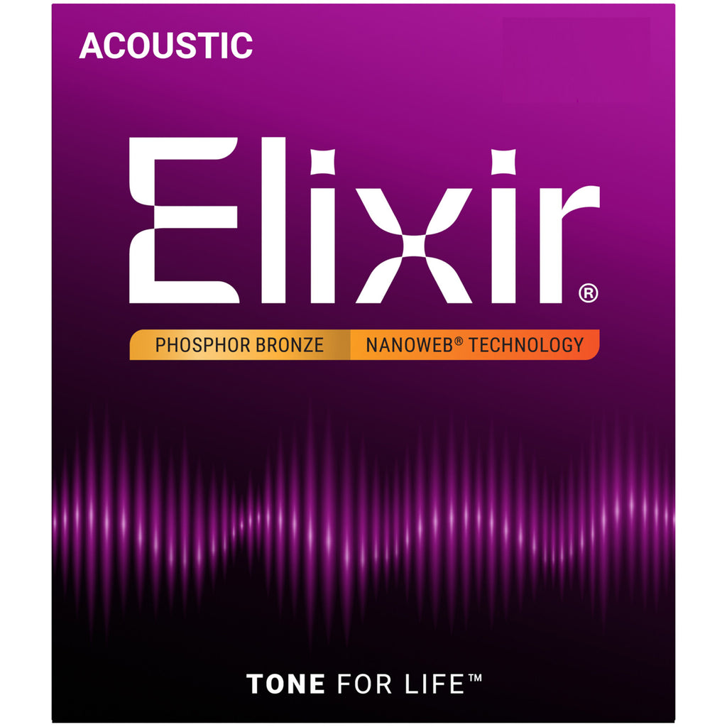 Elixir Acoustic Strings Nanoweb Phosphor Bronze Medium 13/56 - 16102