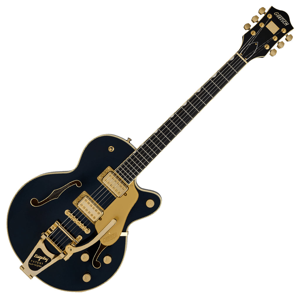 Gretsch Broadkaster Jr LX Electric Guitar Center Block Bigsby Ebony in Midnight Sapphire - 2401859833
