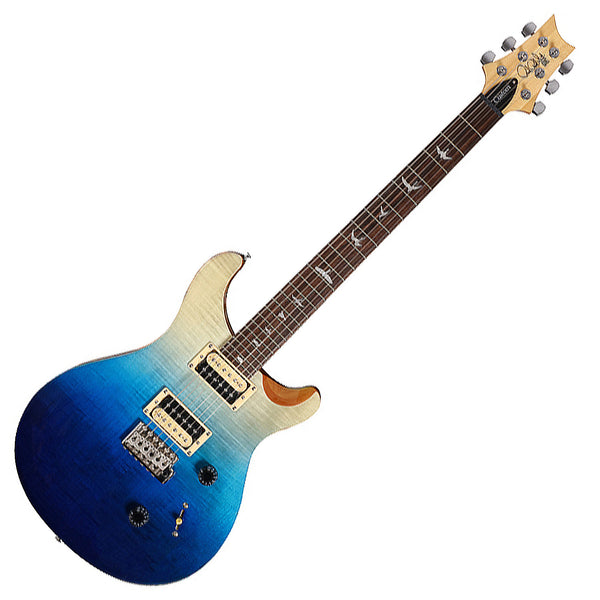 PRS Limited Edition SE Custom 24 Electric Guitar in Blue Fade - CU44BF