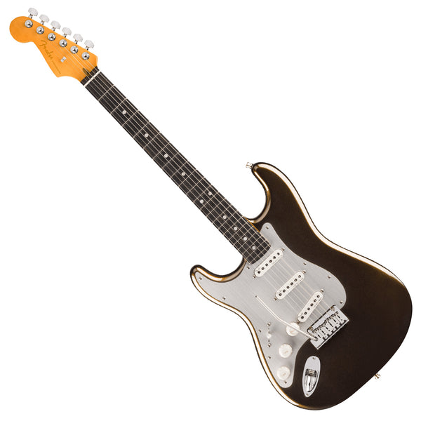 Fender American Ultra II Left Hand Stratocaster Electric Guitar Ebony Fingerboard in Texas Tea w/Case - 0119161790