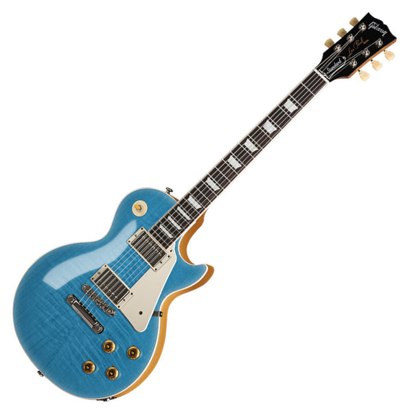 Gibson Custom Colour Series 50s Les Paul Standard AA Figured Top Electric Guitar in Ocean Blue - LPS500OBNH