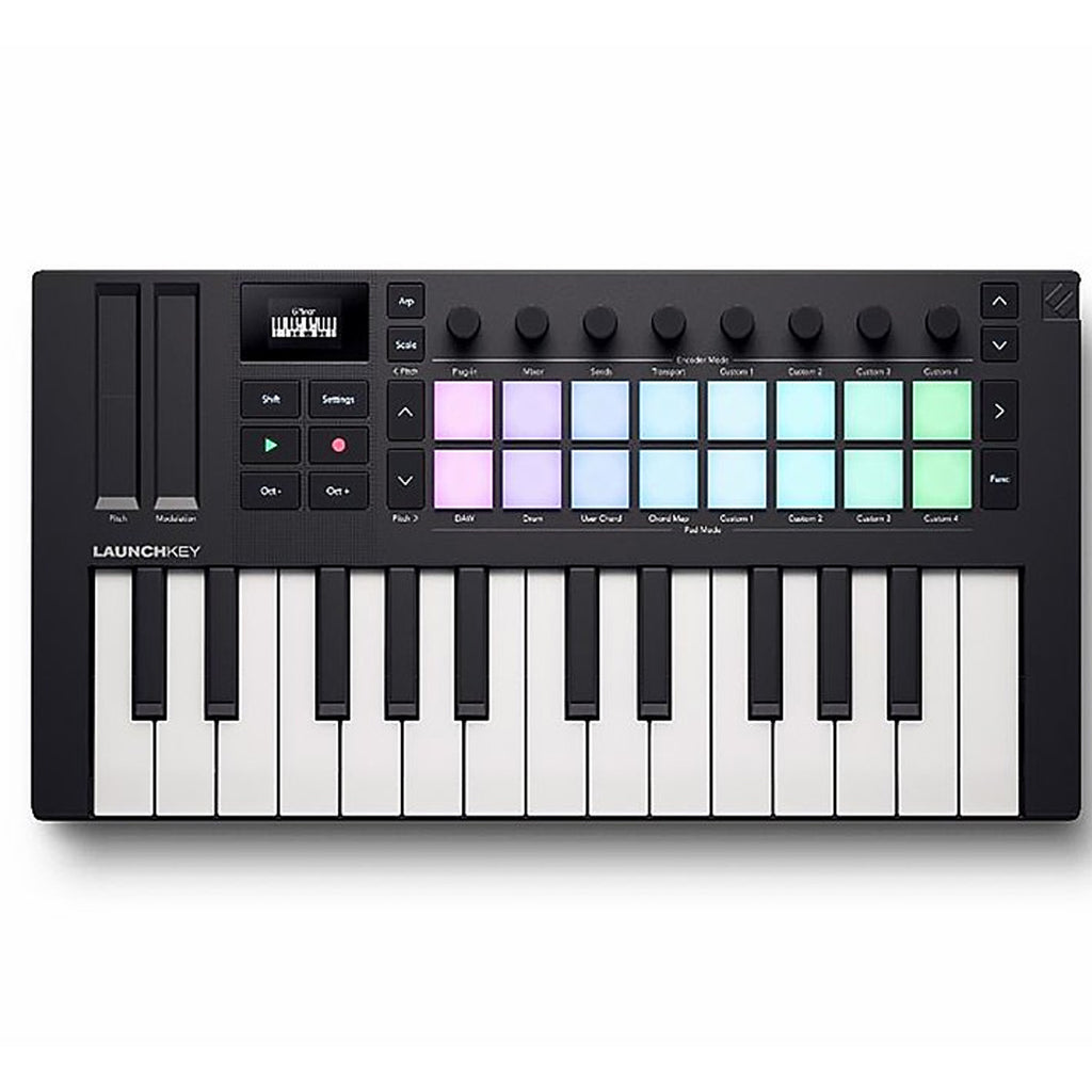 Novation Launchkey Compact 25 Mini Key MIDI Keyboard Black - LKEYMINI25MK4