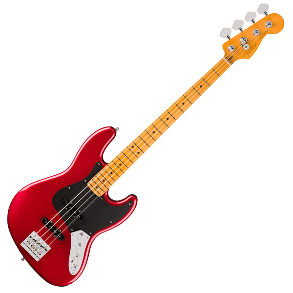 Fender American Ultra II Jazz Electric Bass Maple Fingerboard in Sinister Red w/Case - 0199112799