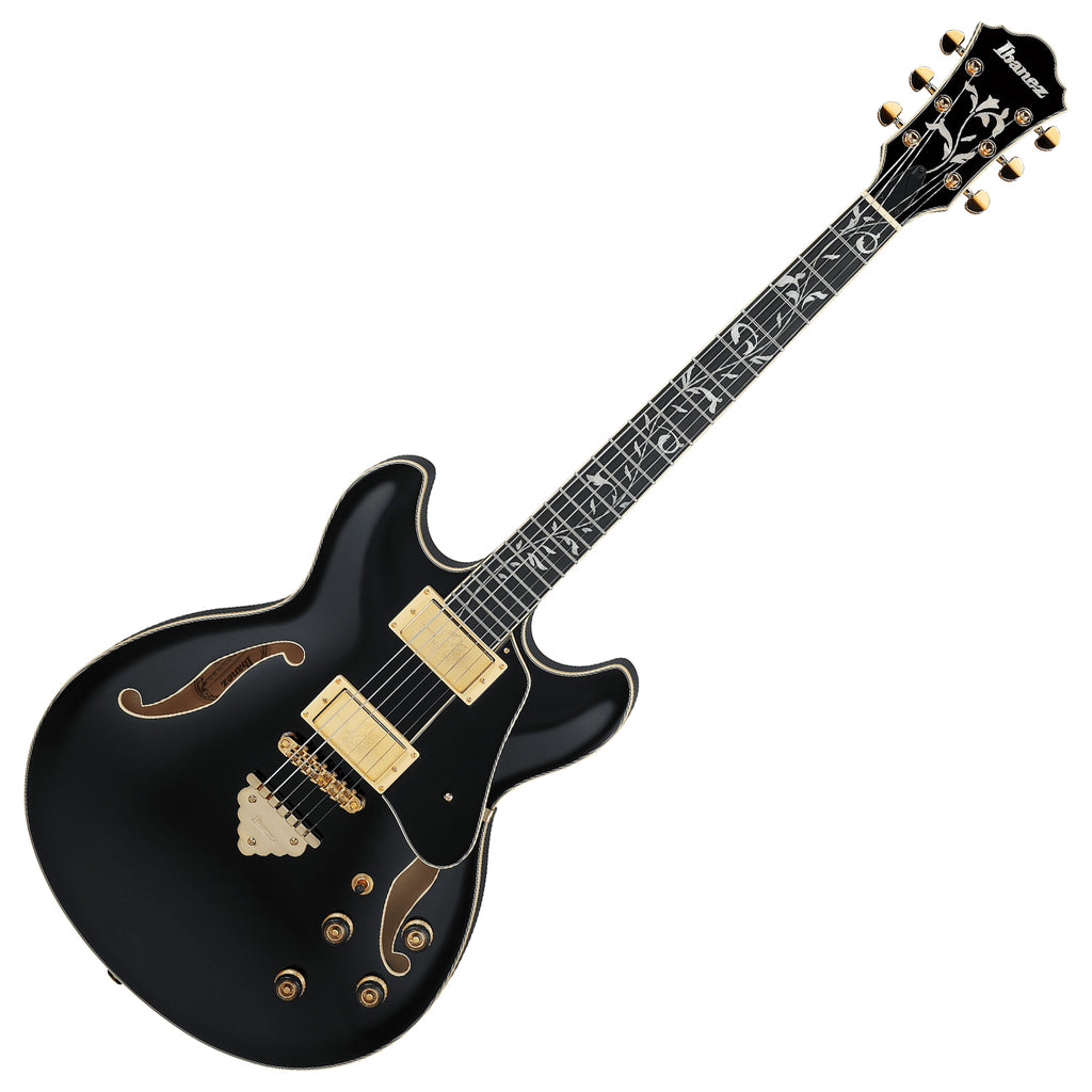 Ibanez AS Artcore Expressionist Electric Guitar in Black w/Bag - AS93SPBK