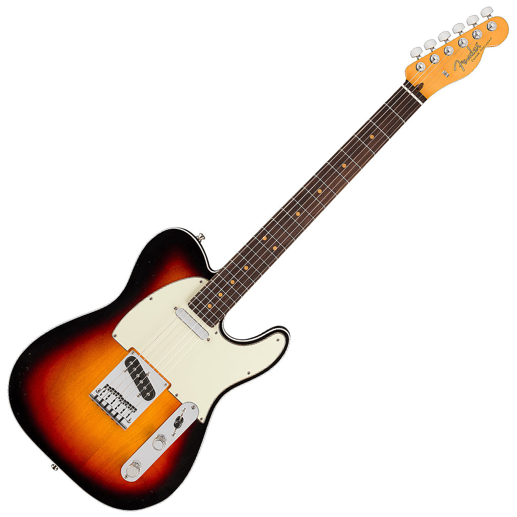 Fender American Ultra Luxe Vintage 60s Telecaster Custom Electric Guitar Rosewood in 3-Color Sunburst  - 0118250800