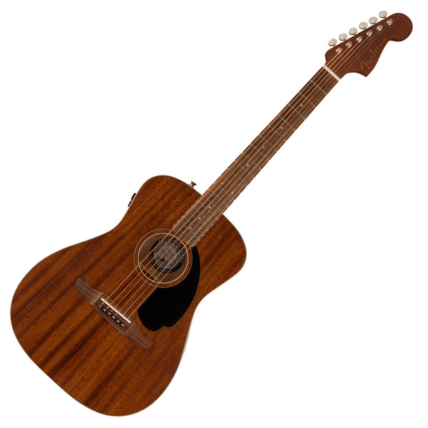 Fender Malibu Special Acoustic Electric in Natural Mahogany Pau Ferro Fingerboard w/Bag - 0970822122
